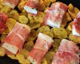 Foto del paso 7 de la receta: Saquitos de bacalao con jamón y salsa de miel y mostaza