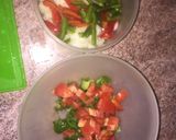 Foto del paso 2 de la receta: Omelette relleno de arroz con verduras y carne