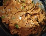 A picture of step 2 of Sattu Sandwich.