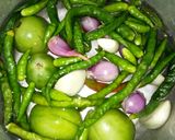 Foto langkah ke 2 dari resep Teri Cabe hiJau Petai.