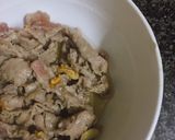 Hình bước làm 6 của món Salad bò, bắp cải tím, xà lách xoăn