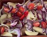 Foto del paso 7 de la receta Alitas de pollo al horno con verduras