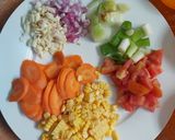 Foto langkah ke 1 dari resep Capcay Ayam Cincang.