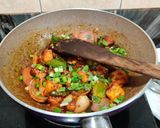 A picture of step 8 of Dry Schezwan Paneer.
