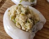 Foto del paso 8 de la receta Sepias rellenas de merluza gratinadas al horno
