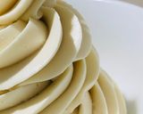A picture of step 5 of Lemon Swiss Meringue Buttercream.
