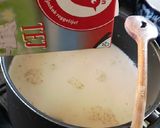 Kapros-tejes zöldbableves (habart) recept fázis 3 fotója