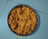 A picture of step 4 of Carrot Halwa Modak.