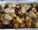 A picture of step 2 of Mediterranean chicken.