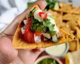 Baked Missi Roti Nachos kuchumbar salsa kehri ki chutney recipe step 8 photo