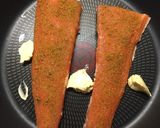 A picture of step 4 of Salmon with curry cream sauce (Losos s kari smotanovou omáčkou).
