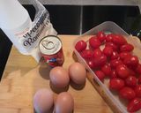 Une image de l'étape 1 de Clafoutis tomate harissa.