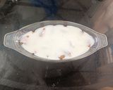A picture of step 5 of No-Bake Sponge Cake Dessert with Yogurt Whipped Cream.