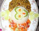 A picture of step 4 of Chicken achari with mix dal & boiled rice + kachumar salad 🥗.