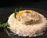A picture of step 2 of Narkel Bata (Coconut Chutney - Bong style).