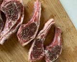A picture of step 1 of Pan Seared Lamb Chops.