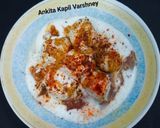 A picture of step 6 of Dahi Vada.