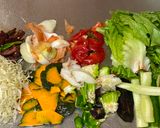 A picture of step 1 of ‘Don’t throw away’ Soup.