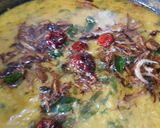 A picture of step 9 of Moong Dal Palak with Boiled Rice 😋.