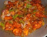 A picture of step 7 of Chilli Chicken.