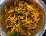 A picture of step 4 of Radish/ mooli ka aachar.