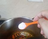 A picture of step 2 of Ringna vatana bateta ni khichdi and kadhi.