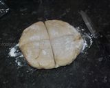 A picture of step 5 of Flat  Naan  Bread نان تافتون.