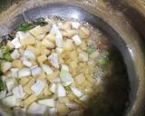 A picture of step 3 of Bhagar khichadi.