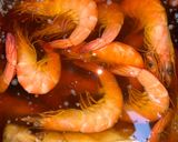 A picture of step 3 of Drunken Shrimp.