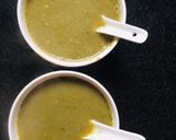 A picture of step 2 of Moringa + agathe spinach soup.