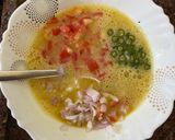 A picture of step 1 of Masala Omelette.