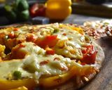 নো ইস্ট নো ওভেন পিজ্জা (no yeast no oven pizza recipe in Bengali) রেসিপি ধাপ - 8 ছবি
