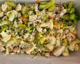Une image de l'étape 4 de Gratin de la mer aux légumes fleurettes.