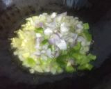 A picture of step 2 of Stuff tortilla wrap.