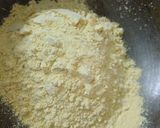 A picture of step 1 of Rava besan dry fruit laddu.