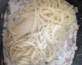 Szupergyors sonkás-gombás tészta recept fázis 5 fotója