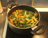 Foto del paso 3 de la receta: Ensalada con pasta que haria hablar a Adorni, digo Adorno