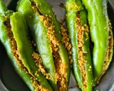 A picture of step 3 of Tangy Besan-Stuffed Green Chilli Pakoras.