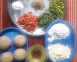 A picture of step 1 of Hot and Tasty Haray Masale Ka Paratha.