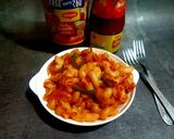 A picture of step 6 of Saucy macaroni.