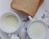 A picture of step 3 of No Cook Stuffed Bread Rasmalai/Dessert.