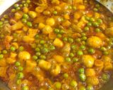 A picture of step 12 of Matar Mushroom Butter Masala.