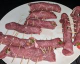 A picture of step 6 of Beef Roll ups.