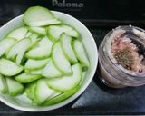 Hình bước làm 1 của món Canh bí xanh nấu thịt nạc xay