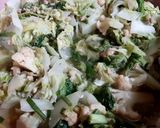 Hình bước làm 2 của món Cải dún xào thịt xay bông cải