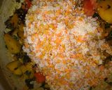 A picture of step 3 of Moringa Pumpkin khichdi.