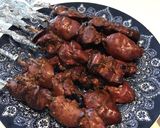 A picture of step 3 of Grilled Chicken Liver.