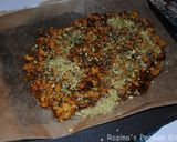 A picture of step 7 of Persian honey-saffron walnuts brittle(سوهان عسلی گردویی).