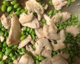 雞胸肉炒毛豆的食譜步驟3照片