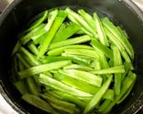 A picture of step 1 of Green Chili Halwa.